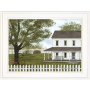 'GREEN, GREEN GRASS OF HOME' by Billy Jacobs, Ready to Hang Framed Print, White Frame