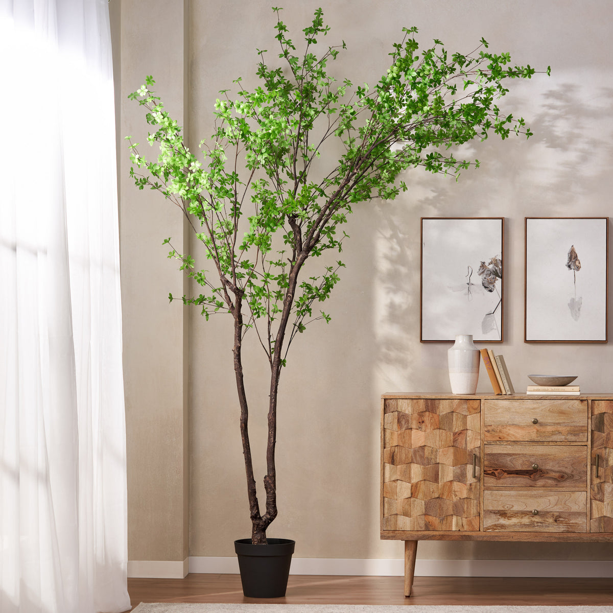 300CMARTIFICIAL DISC LEAF TREE