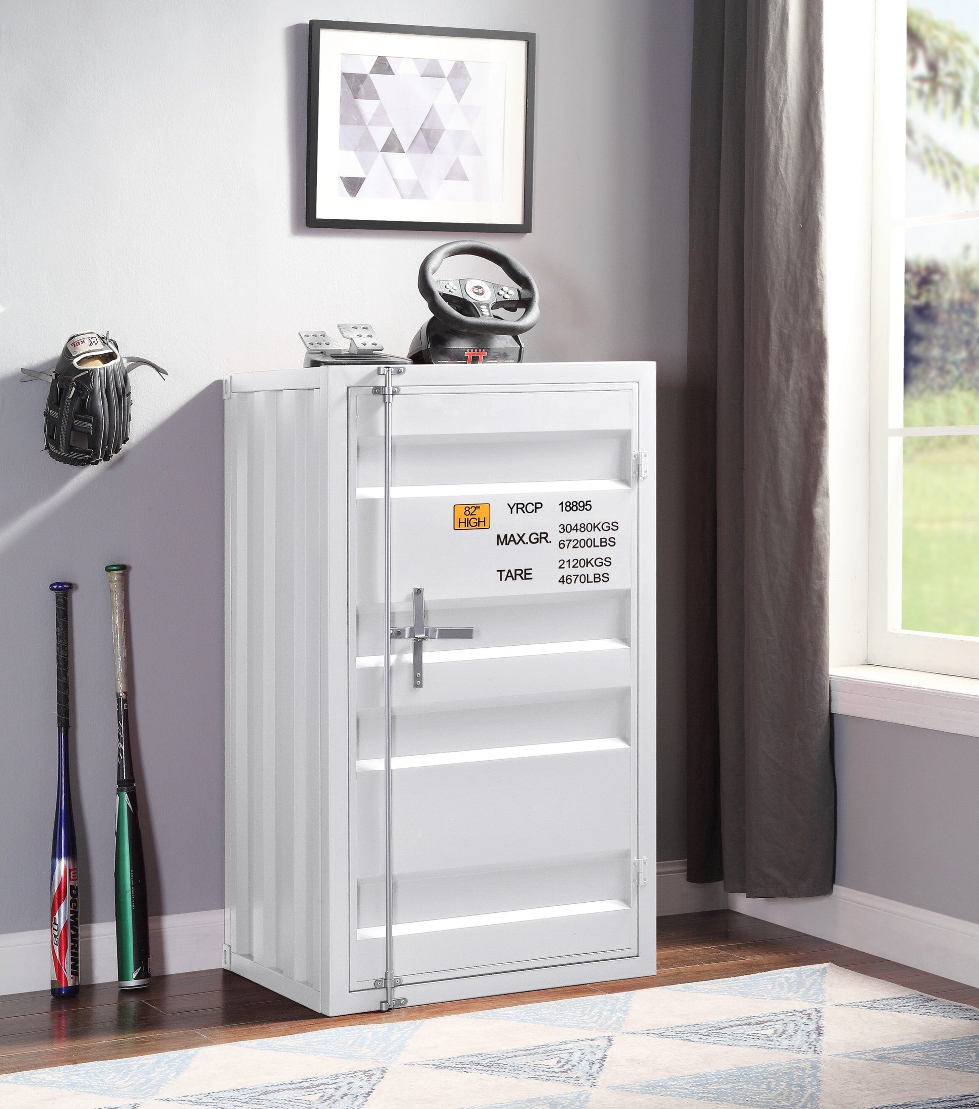 Cargo White Finish Chest