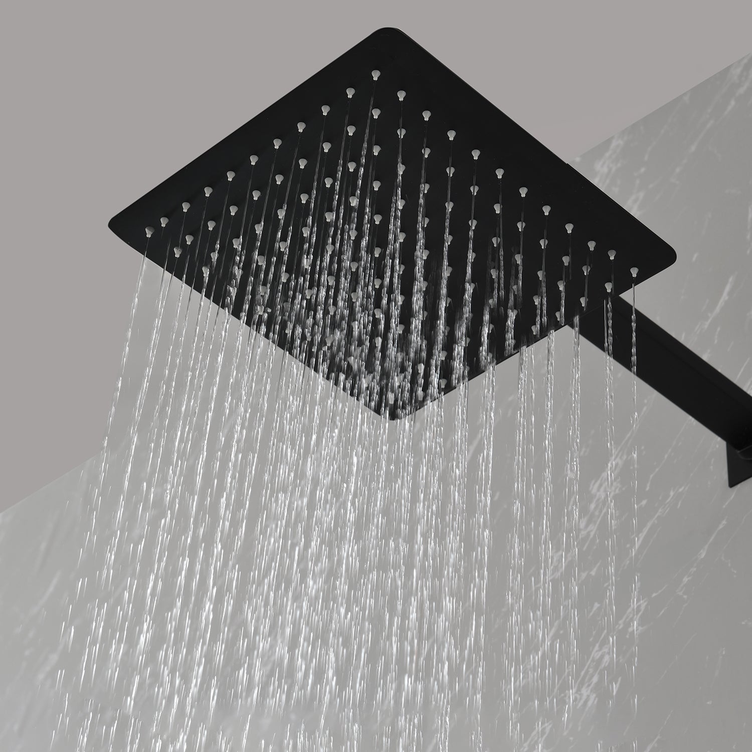 12' Wall Mount Rainfall Square Shower Head
