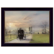 'Morning Exercise' By Lori Deiter, Ready to Hang Framed Print, Black Frame