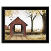'Buck County Bridge' by Billy Jacobs, Ready to Hang Framed Print, Black Frame
