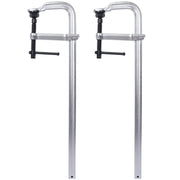 Heavy-Duty F-Clamp,Removable Swivel Pad, Deep Throat F Clamp 5-1/2', Heavy Duty Bar Clamp for Welding,24'x5 1/2' ,2 pcs pack