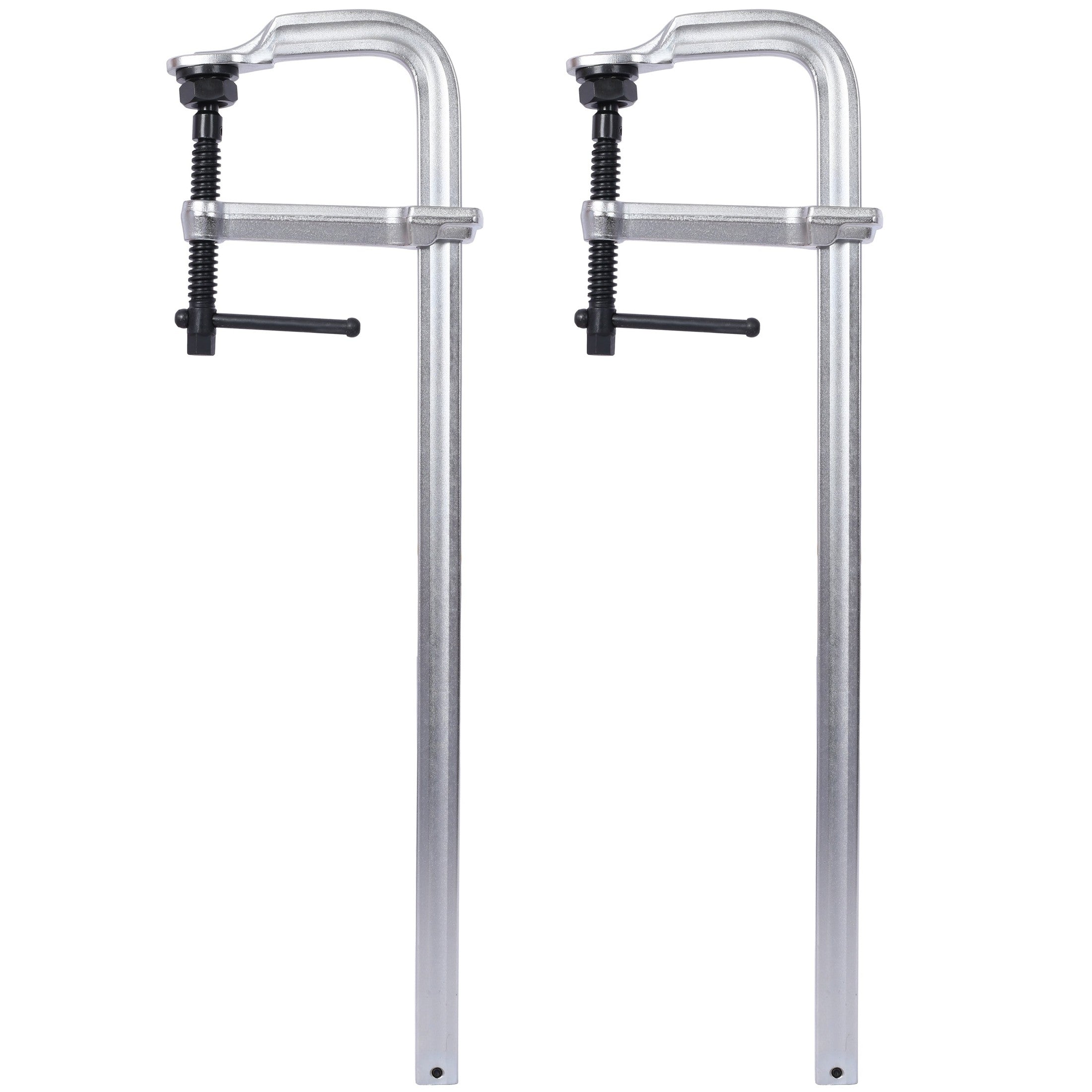 Heavy-Duty F-Clamp,Removable Swivel Pad, Deep Throat F Clamp 5-1/2', Heavy Duty Bar Clamp for Welding,24'x5 1/2' ,2 pcs pack