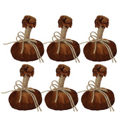 4x5.5' Sm Pumpkin Ornament, Set of 6  for Holiday Harvest Festival Fall Festival & Thanksgiving