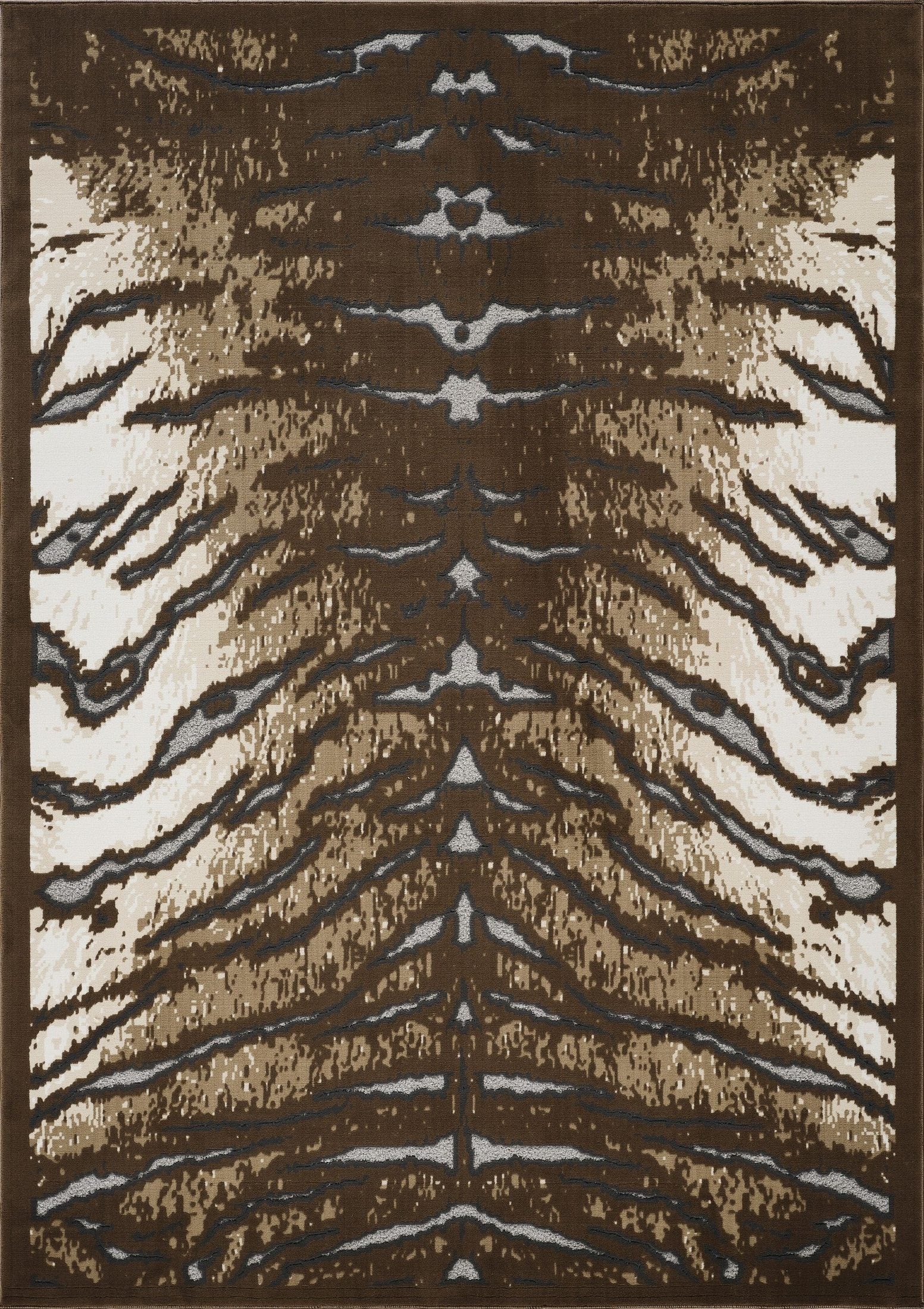 Hide GC_CHD1001 Brown 7 ft. 10 in. x 10 ft. 3 in. Area Rug