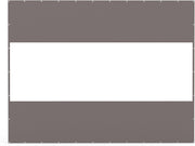 Heavy Duty Outdoor Clear Panel Curtain, 18 oz Waterproof PVC Polyester Curtain, Weather Resistant & Tearproof for Patios, Gazebos, Pergolas, Privacy Screen (10'H x 13'W, Gray)