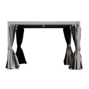 10x10 FT Outdoor Louvered Pergola with Adjustable Louvers-Gray
