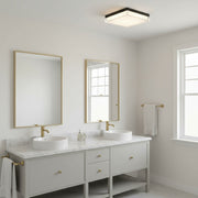 11-inch Black Integrated LED Flush Mount