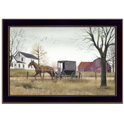 'Goin' to Market' By Billy Jacobs, Printed Wall Art, Ready To Hang Framed Poster, Black Frame