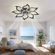 35.4In Black Ceiling Fan with Lights, Remote Control 3 Color Temperatures,6 Gear wind Speed Fan Light