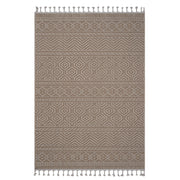Guros Collection 4X6 Mocha / Geometric Indoor/ Outdoor Area Rug