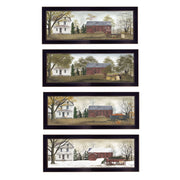 'Season's Collection' 4-Piece Vignette by Billy Jacobs, Black Frame