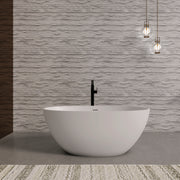 55 inch freestanding solid surface soaking bathtub for bathroom