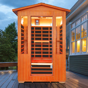 Outdoor sauna room for 2 people