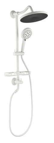 ShowerSpas Shower System, with 10' Rain Showerhead, 4-Function Hand Shower, Adjustable Slide Bar and Soap Dish