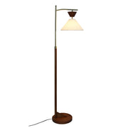 Contemporary Floor Lamp Zensa Brown 110V Standing Light for Living Room, Bedroom & Office