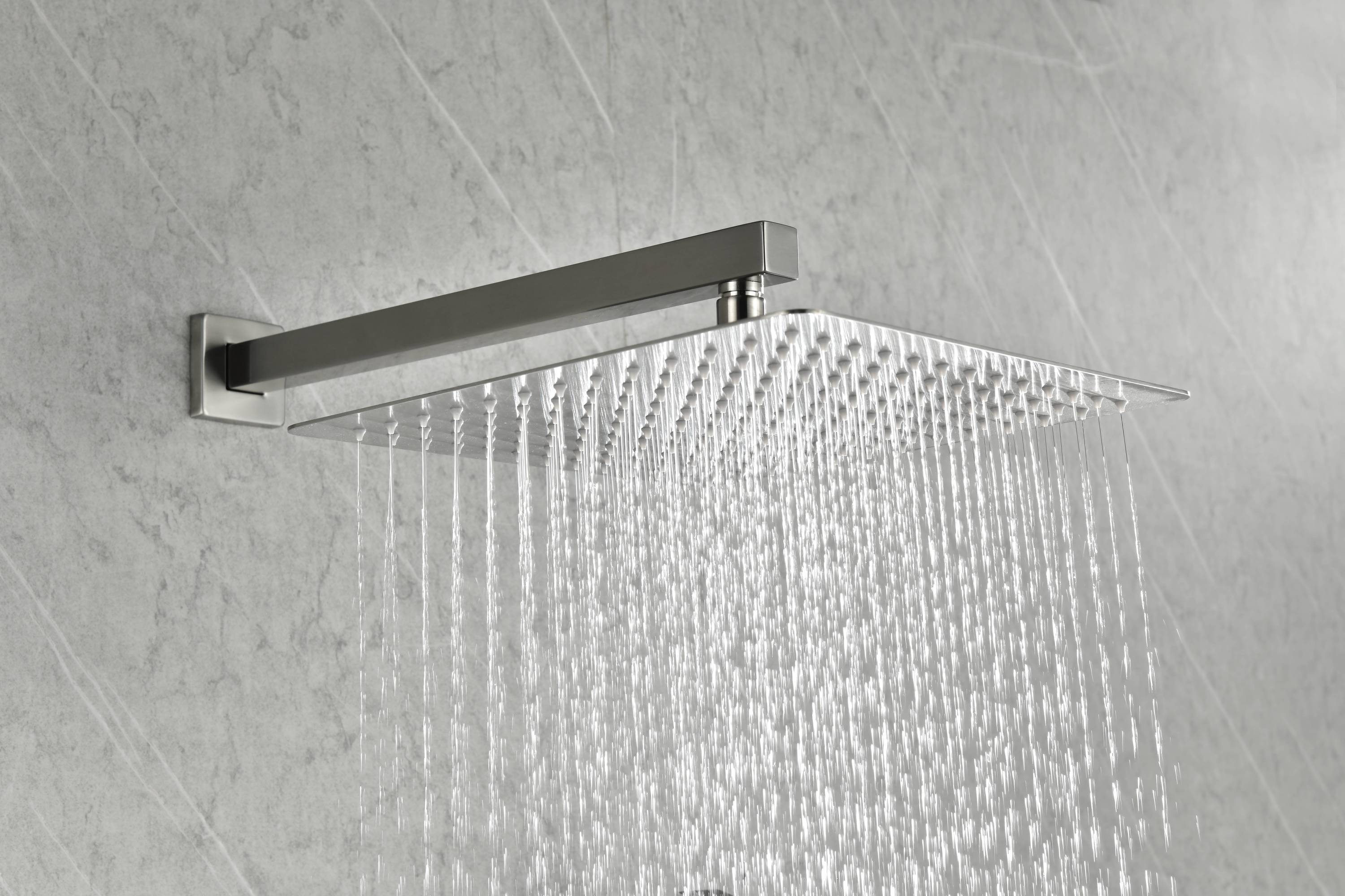 12' Wall Mount Rainfall Square Shower Head