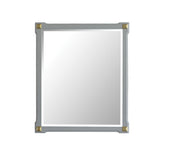House Beatrice Pearl Gray Finished Mirror