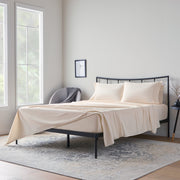 Weekender 200 TC Cotton Sheet Set, Twin XL, Cream