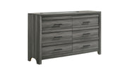 Denver Modern Style 6- Drawer Dresser Made with Wood in Gray (INCLUDES ONLY DRESSER) same as B009P272307 (CA inventory)