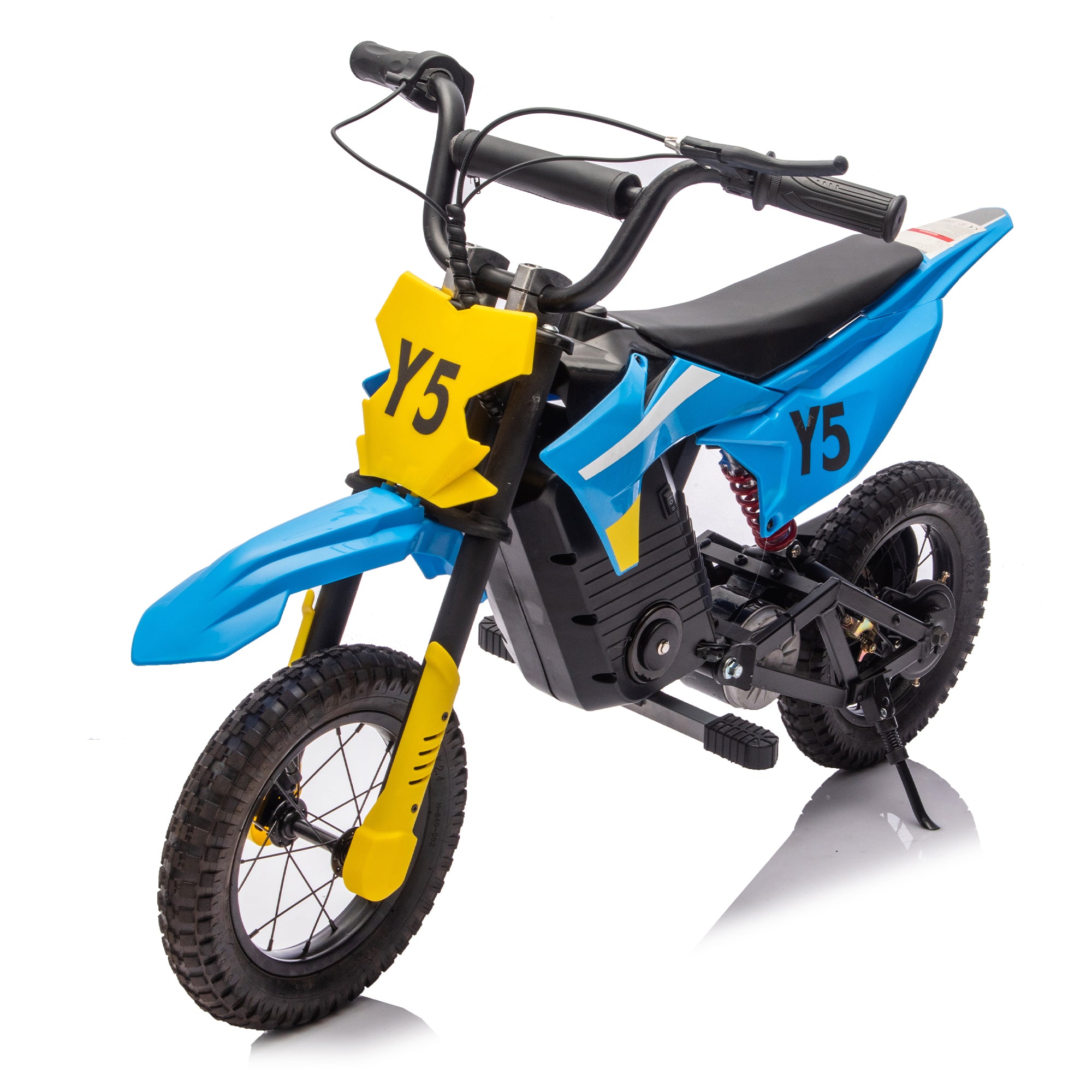 24V 250W Kids Ride On Electric Toy Off-Road Design Motorcycle,Rear Suspension,3-Adjustable speed, PU Rubber Tires,power display,LED light,Bluetooth Connectivity,Speeds 7.46-9.32MPH For Kids Aged 8+
