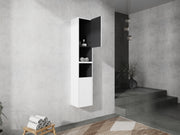 12' Bathroom Side Cabinet,2-Soft Close Doors,Float Mounting Design,12*2(KD-Packing)