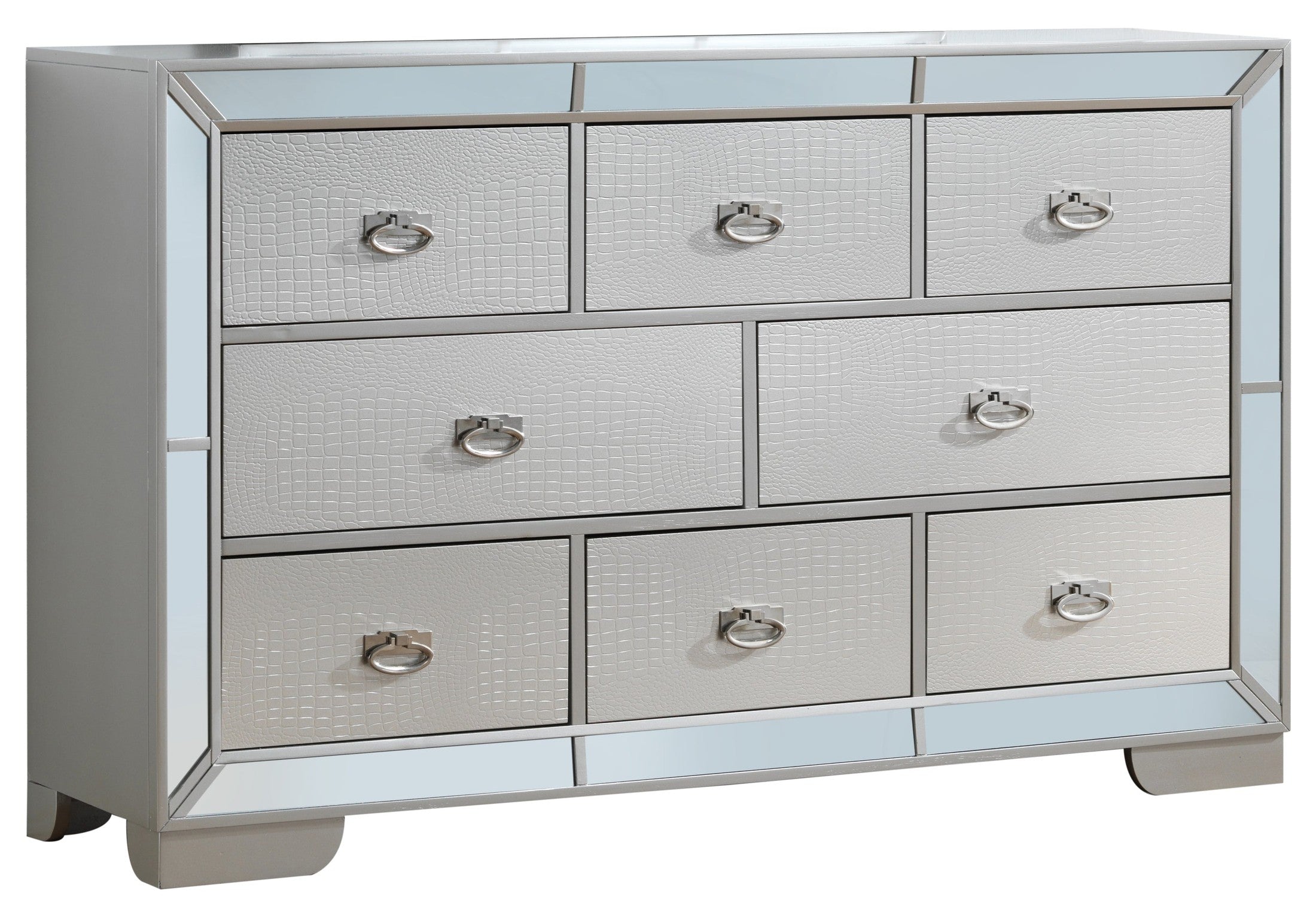 Stylish Silver Champagne Storage Dresser