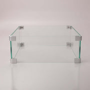 Glass Wind Gurad Square Glass Windshield For Square Fire Table