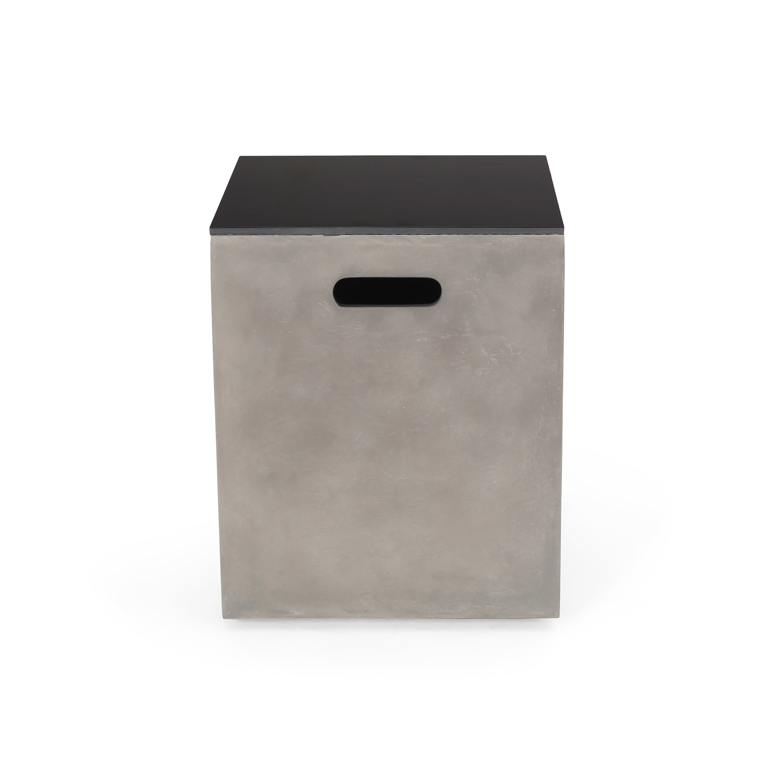 Modern Design MGO Tank Holder Side Table with Ceramic Top in Black and Gray