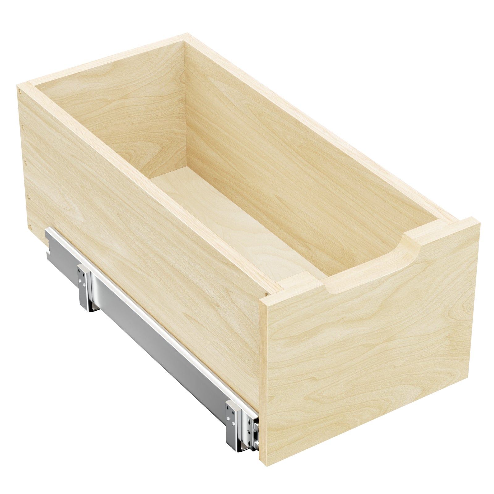Hard Close Pull Out Cabinet Organizer 8' High Drawer 10½' W x 21' D Wood Slide Out Shelves Cabinet Storage Organizer with Full Extension Rail Slides Pull Out Drawer for Kitchens Cabinet Pantry