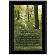 'Irish Blessing' By Trendy Decor 4U, Ready to Hang Framed Print, Black Frame