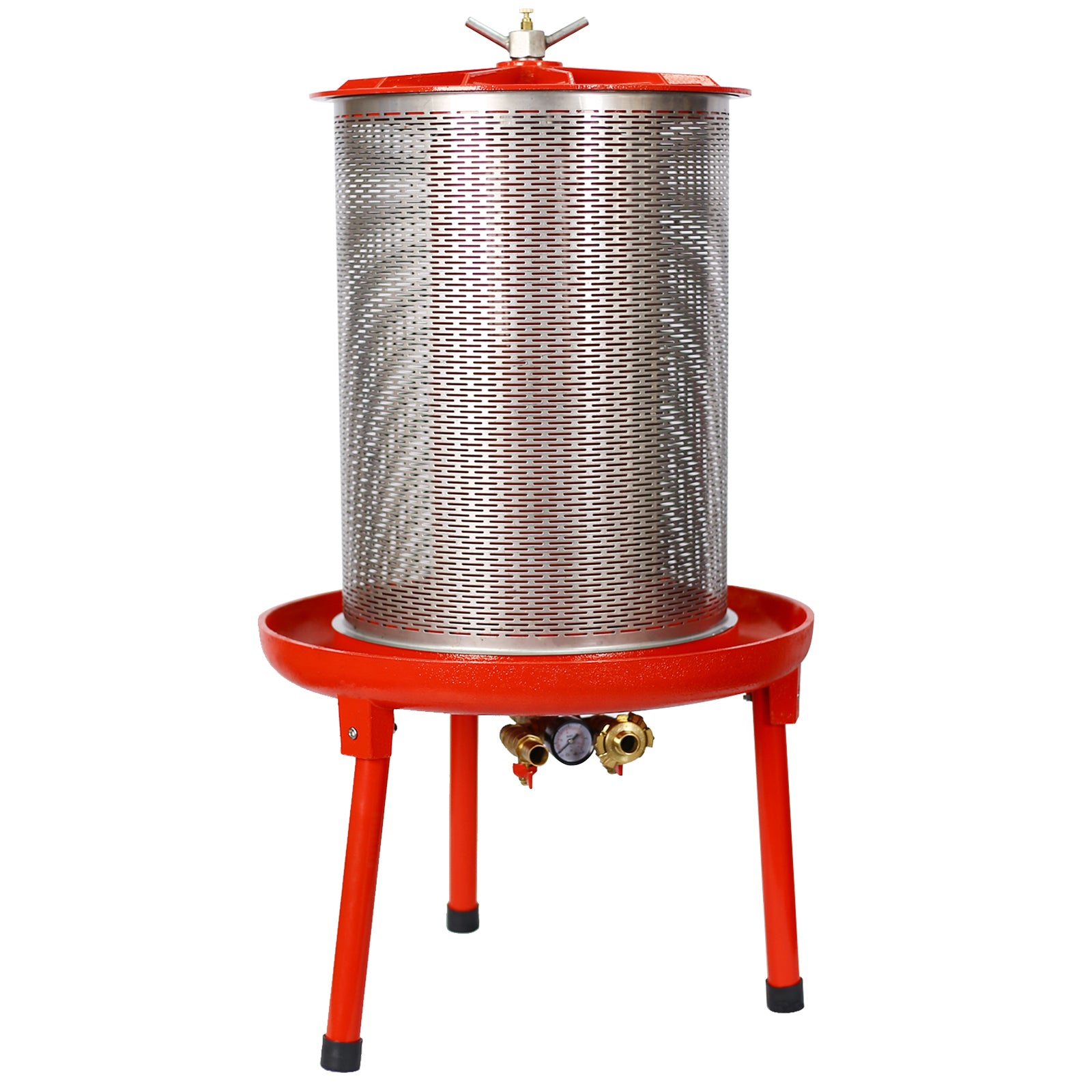 Hydraulic Fruit Wine Apple Press 5.3 Gallon/20L - Stainless Steel for Wine Cider Making