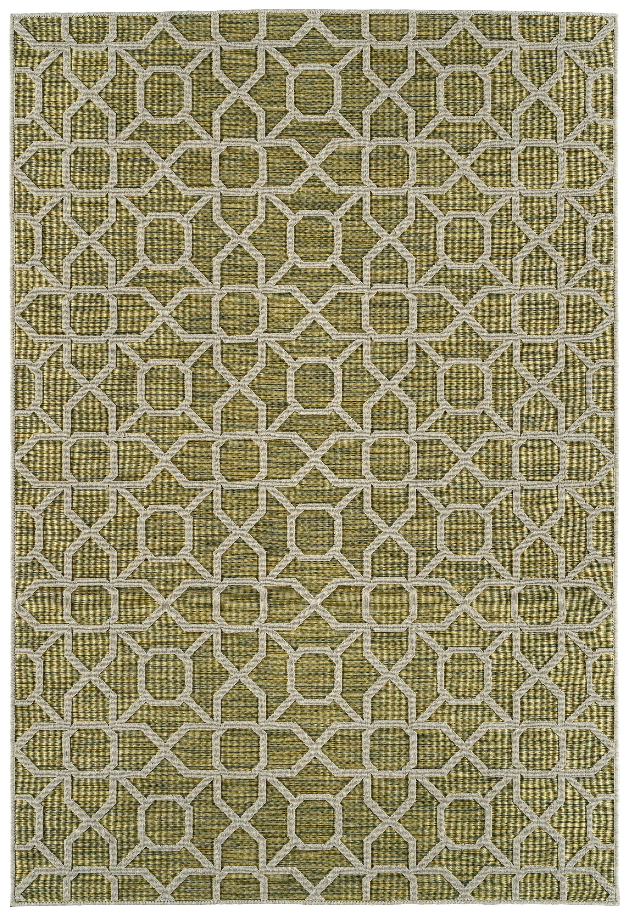 Contemporary, Transitional, Geometric, Textured, High-Low Cut & Loop 2' x 3' Rectangle Throw Rug