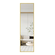 4th Generation Aluminum Alloy Frame Wall Mounted Full Body Mirror for Bathroom and Bedroom, 59' x 15.7'