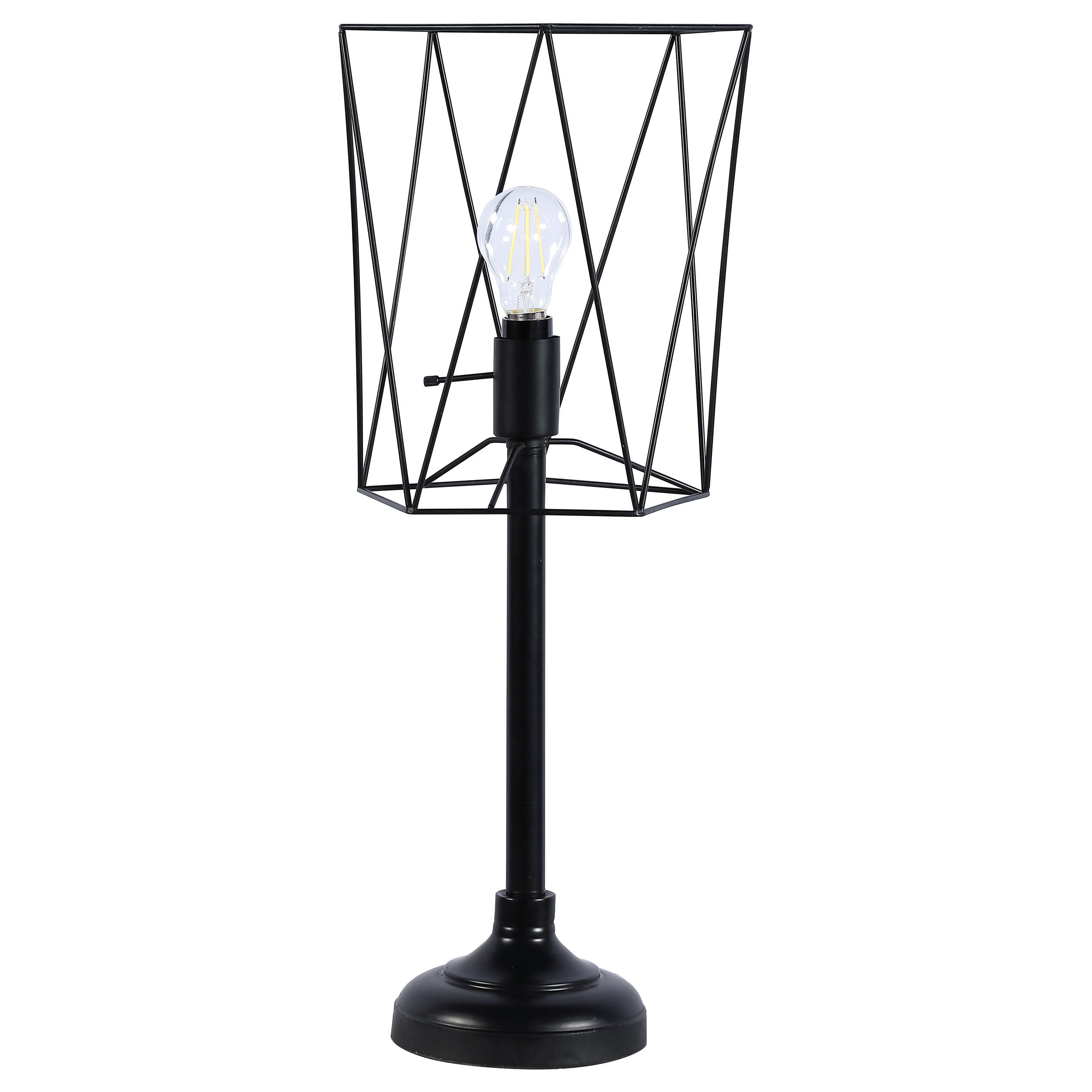 Klaussine Black Open Frame Torch Table Lamp