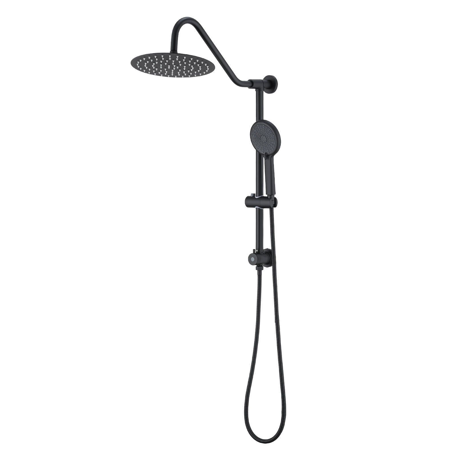 Shower Head with Handheld Shower System with 10' Rain Shower Head