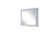 Sterling Mirror Framed LED Mirror Made With Wood in Silver Color same as 808857577757(INCLUDES ONLY MIRROR) (CA inventory)