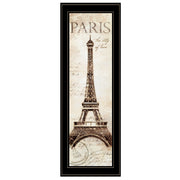 'Paris Panel' by Cloverfield & Co, Ready to Hang Framed Print, Black Frame