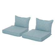 ANTIBES CLUB CHAIR SET, BACK CUSHION AND SEAT CUSHION, TEAL, SET OF 2, (57087.00 CUSHION SET)