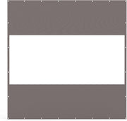 Heavy Duty Outdoor Clear Panel Curtain, 18 oz Waterproof PVC Polyester Curtain, Weather Resistant & Tearproof for Patios, Gazebos, Pergolas, Privacy Screen (8'H x 8'W, Gray)