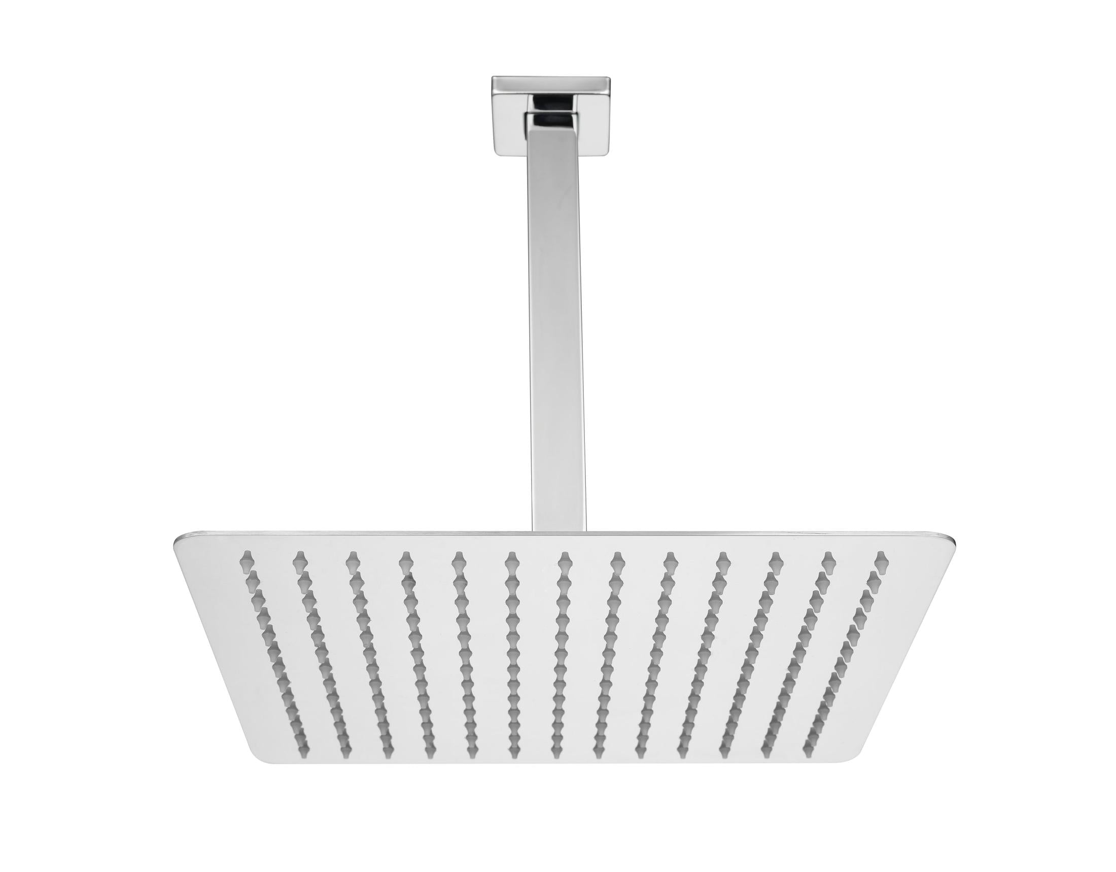 High Pressure Rain Shower Head, Ultra-Thin Showerhead 304 Stainless Steel Waterfall Shower with Self-Clean Nozzles, Full Body Covering