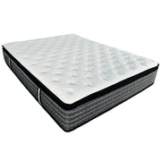 Premium 14 in. Queen Size Hybrid Mattress in a Box, Plush Gel Memory Foam Top with Cooling Technology, White/Gray