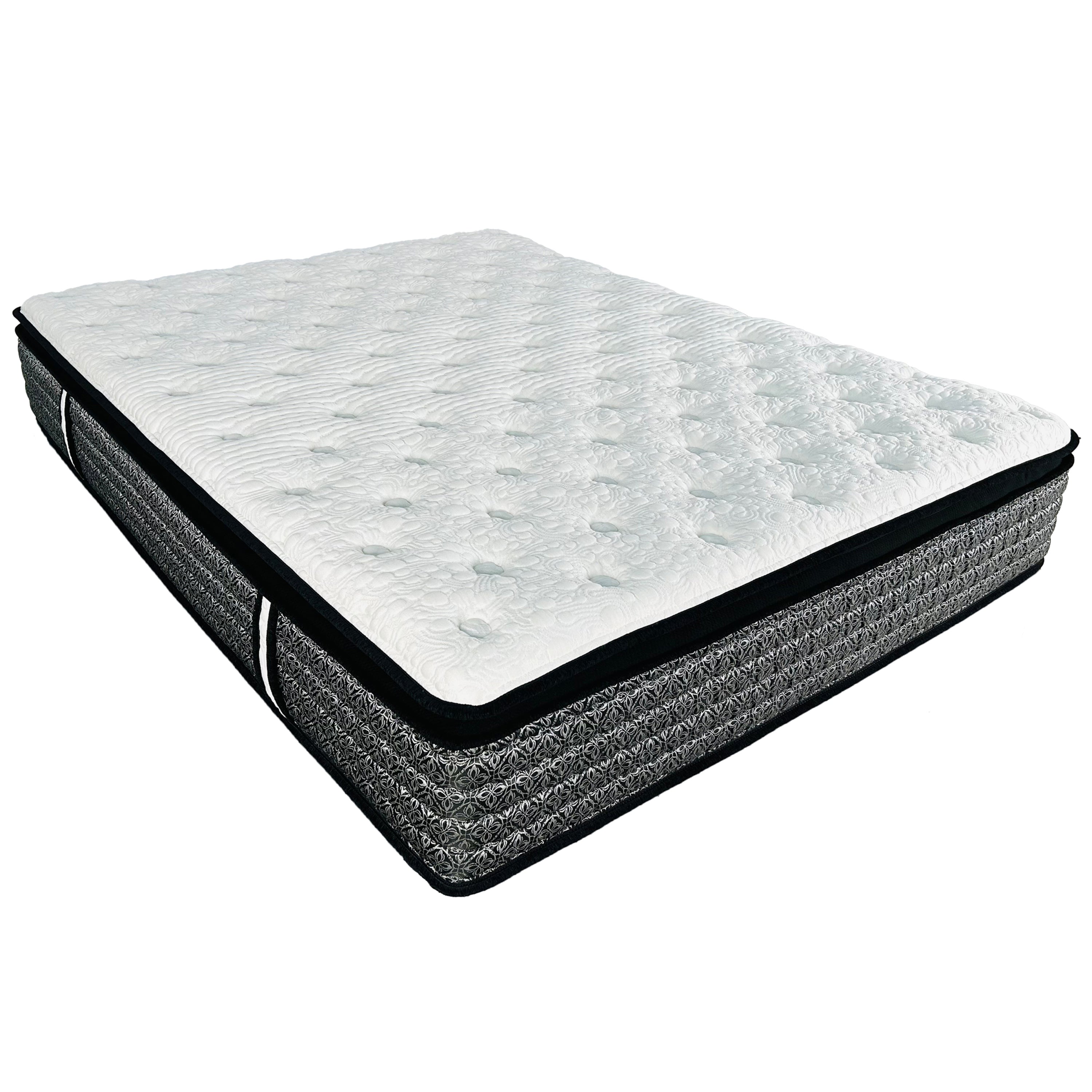 Premium 14 in. Queen Size Hybrid Mattress in a Box, Plush Gel Memory Foam Top with Cooling Technology, White/Gray