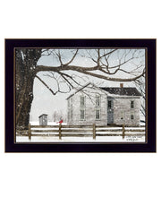 'A Little Snow House' by Billy Jacobs, Ready to Hang Framed Print, Black Frame