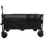 51-inch Extended Heavy-Duty Foldable Utility Wagon - 480lbs Capacity, Patented Ultra-Stable Frame, 1:6 Space-Saving Fold & 7' All-Terrain Wheels, No Assembly Needed, Black- Gray