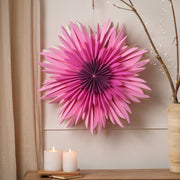 Handcrafted Red Brioni Paper Star-Festive Holiday Décor-25X25X6.69'