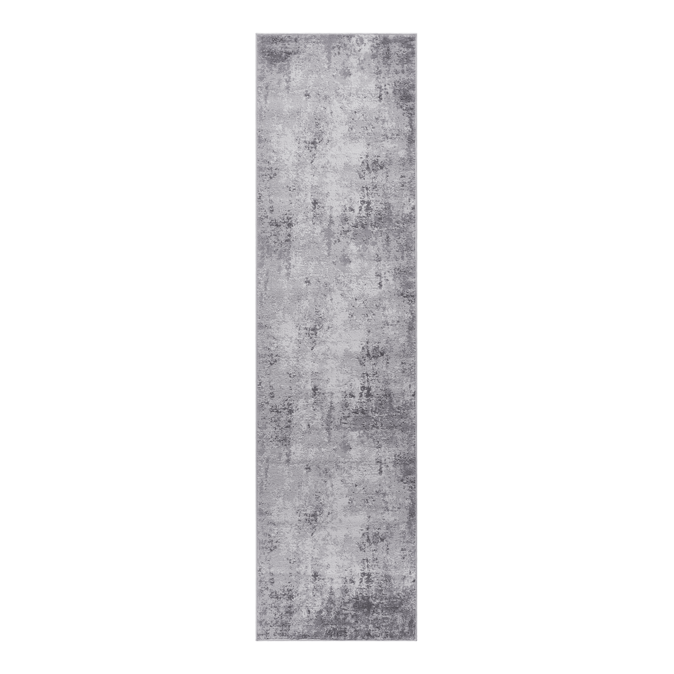 MARFI Collection 2X8 Light Grey / Abstract Runner Rug