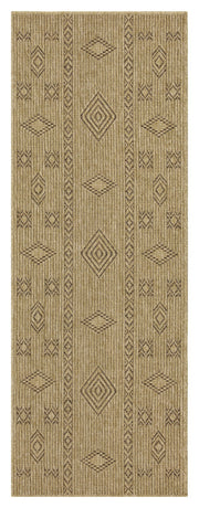 Earth GC_NTL1002 Jute/Mocha 2 ft. 7 in. x 7 ft. 3 in. Indoor/Outdoor Area Rug