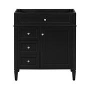 30'' Bathroom Vanity without Top Sink, Modern Bathroom Storage Cabinet with 2 Drawers and a Tip-out Drawer (NOT INCLUDE BASIN)